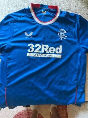 Glasgow Rangers Castore Blue Athletic jersey with Red & White Trim